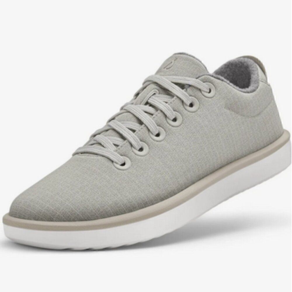 Allbirds Women's Wool Piper Woven - Pewter Grey/Blizzard Sneakers Lace Up Size 9